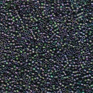 Delica Bead 11/0 - Matte Metallic Plum Emerald Gold Iris - 1053