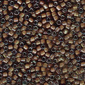 Delica Bead 11/0 - White Lined Sable Brown AB - 1790