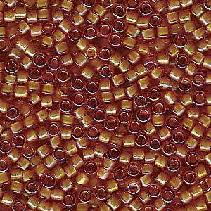 Delica Bead 11/0 - Beige Lined Topaz AB - 1734
