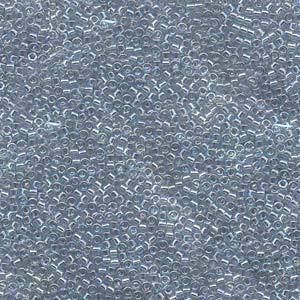 Delica Bead 11/0 - Transparent Light Marine Blue Gold Luster - 110
