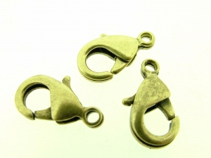 Karabijnslot 15mm - Old Gold