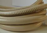 Rond leder 6mm - Vanilla - PROMOTIE