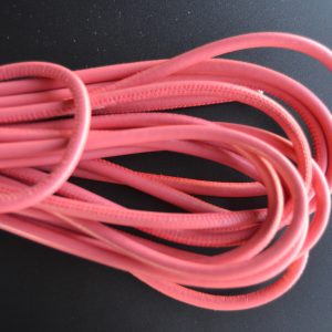 Rond leder 6mm - Dark Pink - PROMOTIE