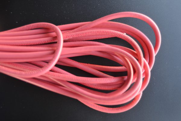Rond leder 6mm - Dark Pink - PROMOTIE
