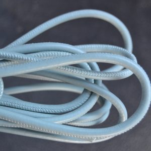 Rond leder 6mm - Pastel Turquoise - PROMOTIE