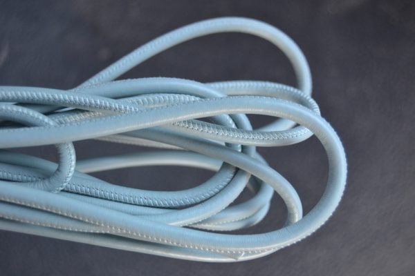Rond leder 6mm - Pastel Turquoise - PROMOTIE