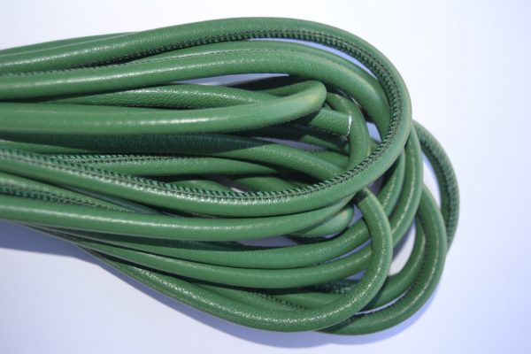 Rond leder 6mm - Dark Green - PROMOTIE