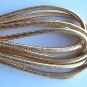 Rond leder 6mm - Rose Gold - PROMOTIE