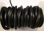Rond leder 6mm - Black - PROMOTIE