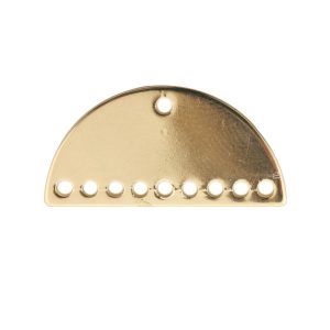 Hanger Halve Maan met 9 oogjes 11x21mm - Gold - 78010289.322