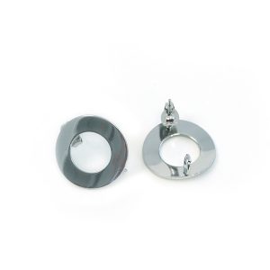 Oorbellen met oog 18mm - Edelstaal - Silver - 7808.0267