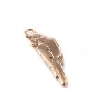 Bedeltje Parrot - 7x21mm - Rose Gold - 78413131