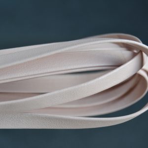 Plat leder 10mm - Vintage Rose - PROMOTIE