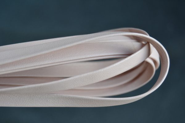 Plat leder 10mm - Vintage Rose - PROMOTIE