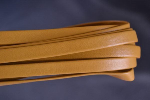 Plat leder 10mm -  Ocre - PROMOTIE