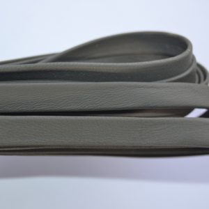 Plat leder 10mm -  Grey - PROMOTIE