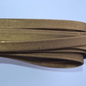 Plat leder 10mm -  Bronze - PROMOTIE