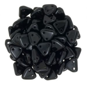 Triangle bead 6mm - Jet - 371-06-2398
