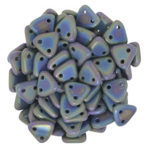 Triangle bead 6mm - Matte Iris Green - 371-06-21155