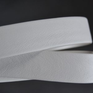 Plat leder 20mm - White - PROMOTIE