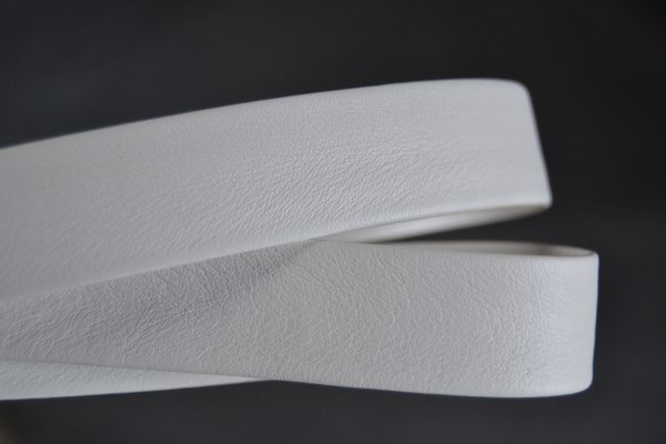 Plat leder 20mm - White - PROMOTIE