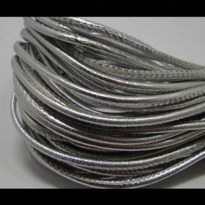 Rond leder 2.5mm - Silver - PROMOTIE