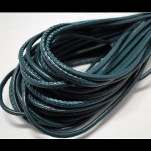 Rond leder 2.5mm - Turquoise - PROMOTIE