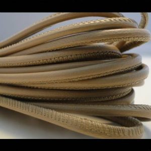 Rond leder 2.5mm - Beige - PROMOTIE
