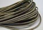 Rond leder 2.5mm - Antique Gold - PROMOTIE