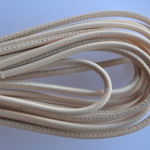 Rond leder 4mm - Beige Pink - PROMOTIE