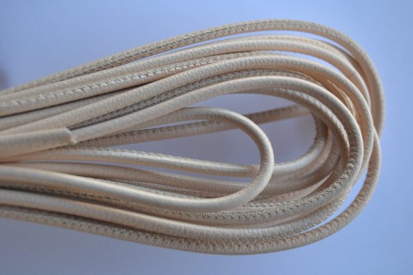 Rond leder 4mm - Beige Pink - PROMOTIE