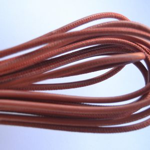Rond leder 4mm - Brown Orange - PROMOTIE
