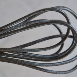 Rond leder 4mm - Dark Brown - PROMOTIE