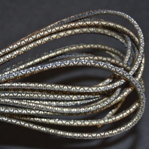 Rond leder 4mm - Style Brown Gold - PROMOTIE