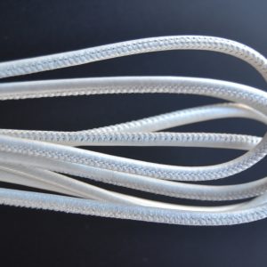 Rond leder 4mm - White - PROMOTIE