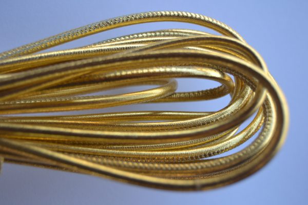 Rond leder 4mm - Gold - PROMOTIE