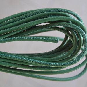 Rond leder 4mm - Green - PROMOTIE