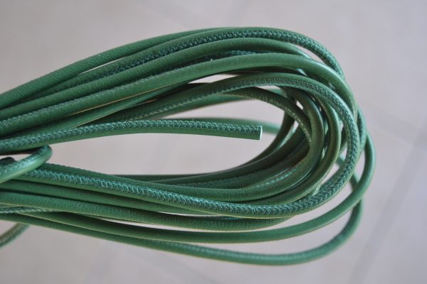 Rond leder 4mm - Green - PROMOTIE