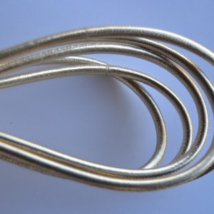 Rond leder 4mm - Light Gold - PROMOTIE