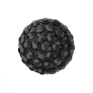 Swarovski Pavé Cabochon 8mm - Jet - per 2 stuks