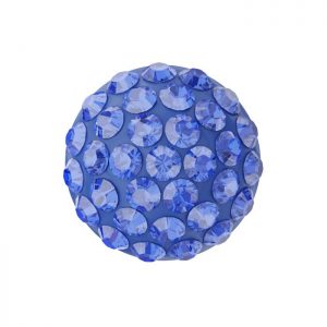 Swarovski Pavé Cabochon 8mm - Majestic Blue - per 2 stuks