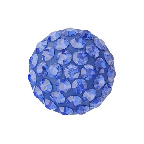 Swarovski Pavé Cabochon 8mm - Majestic Blue - per 2 stuks