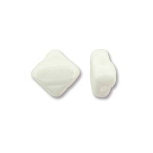 Silky-bead 2hole - White Lustre - 206-03000-14400
