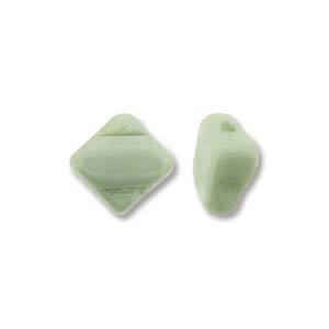Silky-bead 2hole - Chalk Green Luster Light - 203-03000-14457