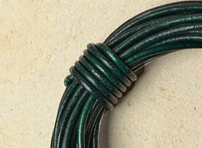 Rond leder 1.5mm - Dark Green - PROMOTIE