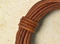Rond leder 1,5mm - Light Brown - PROMOTIE