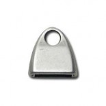 Eindkapje Rhodium Plated 13x5mm IH10mm