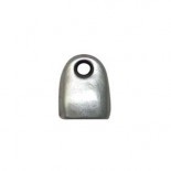 Eindkapje Rhodium Plated 16x13mm IH10x7mm