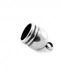 Lined End Cap 8x12x5.5mm - Old Silver - 7841-1471-027