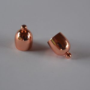 Rounded End Cap 8mm - Gold